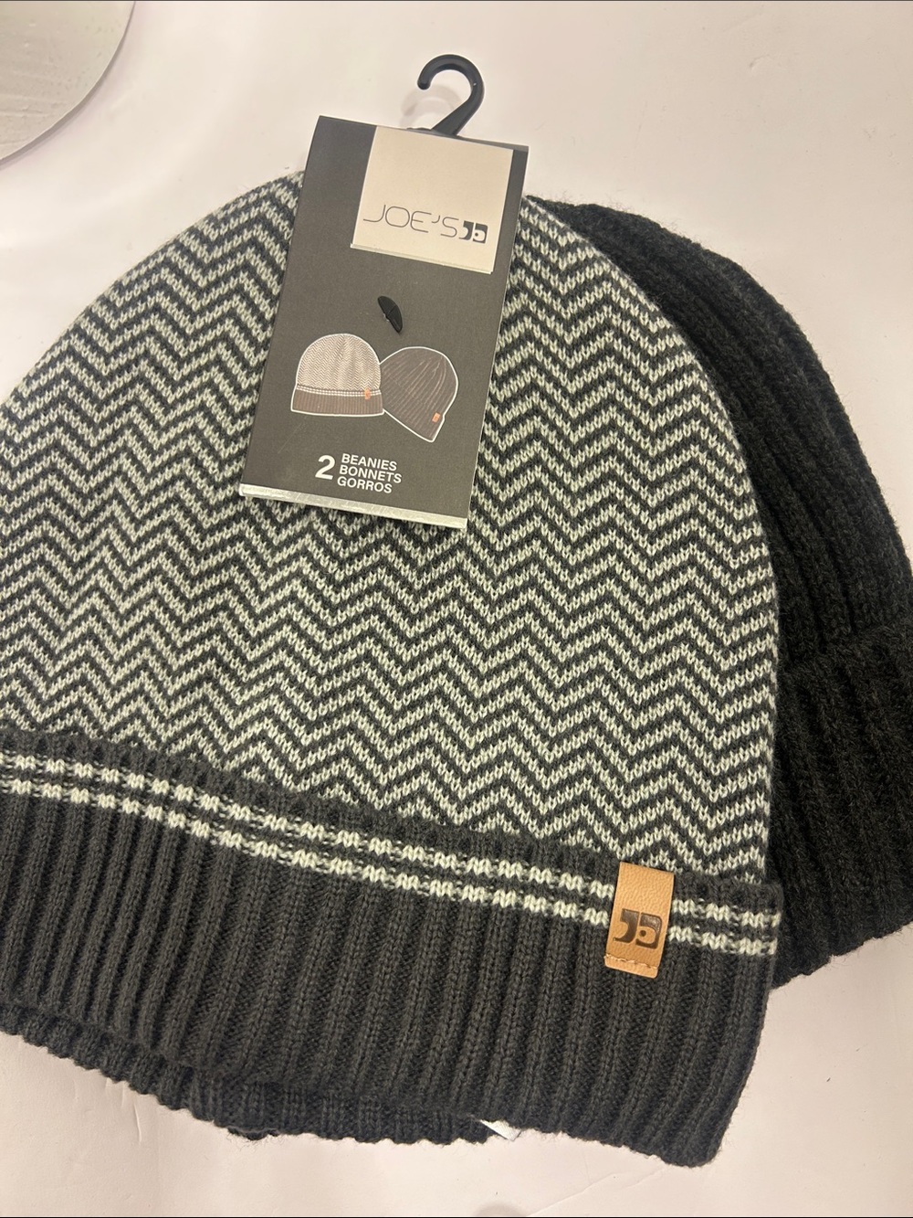 Joe’s 2pack beanie set gray/ solid dark gray 
NWT